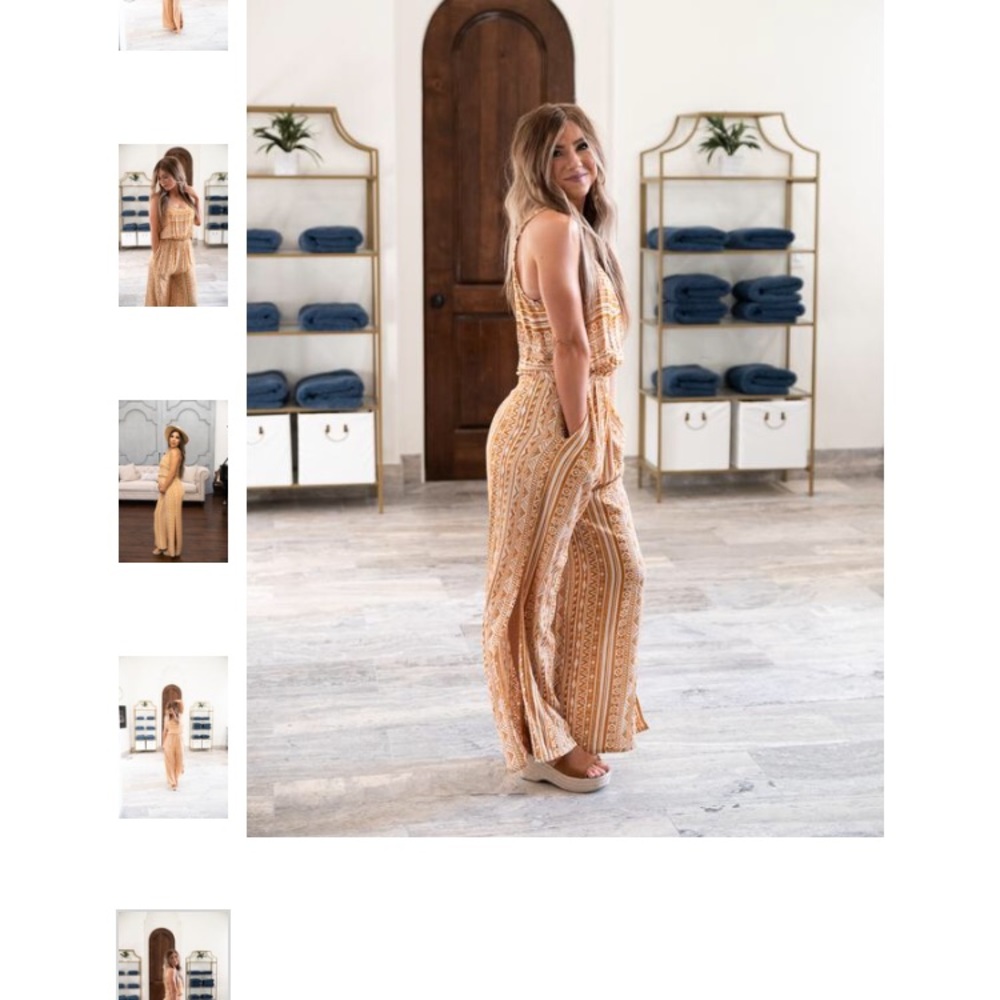 Mustard jumpsuit Wren and Ivory - Picture 2 of 2